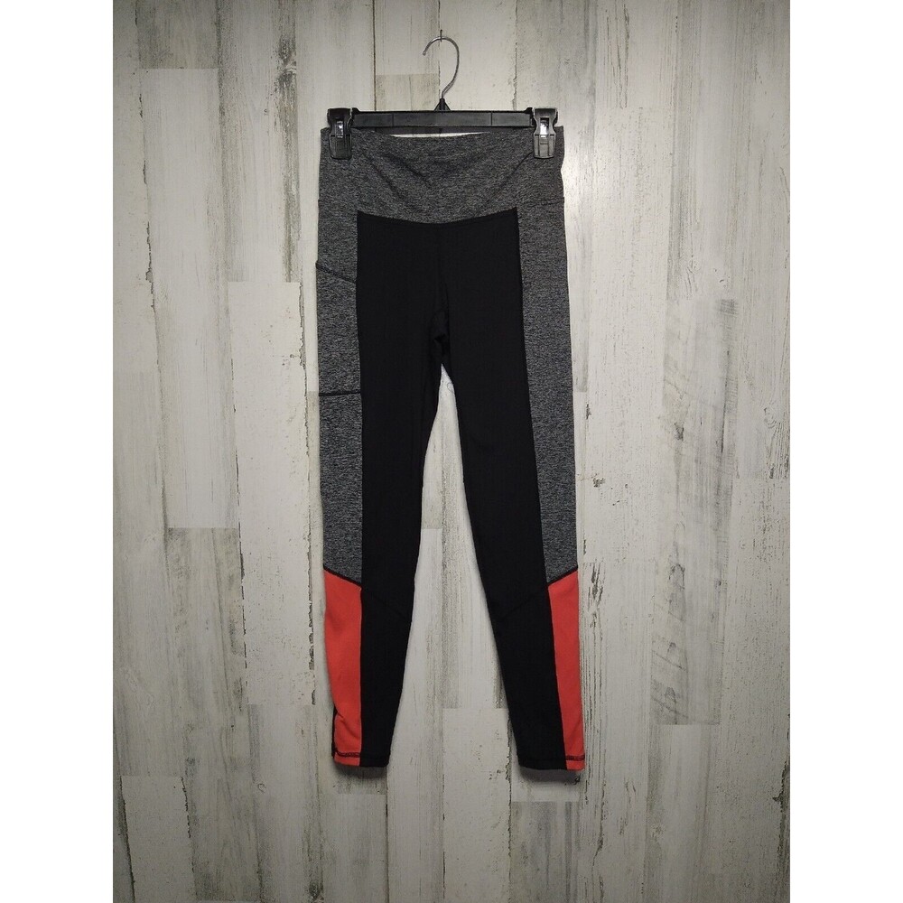 FootJoy FJ Women's Size Small Gray Black Red Active Compression Leggings